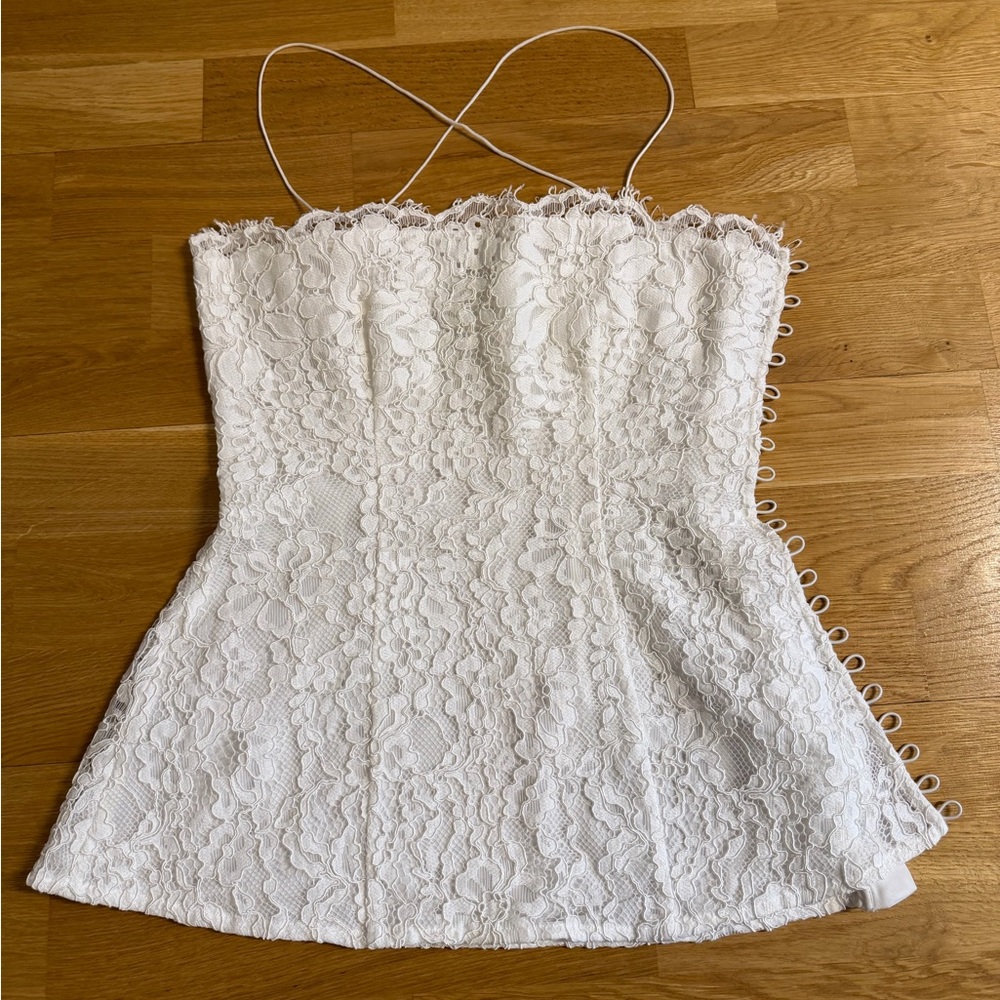 Helsa The Forever Audrey Lace Camisole & Skirt Set - Picture 3 of 11